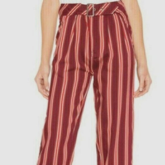 Free People OB891163 Seemed Like Striped Capri Pant | SOLD - Picture 1 of 5